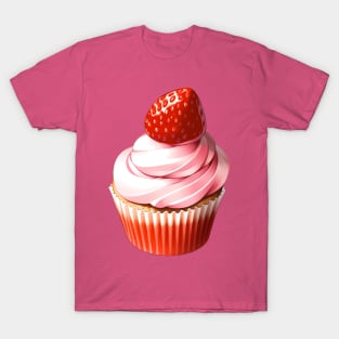 Sweet Strawberry Cupcake T-Shirt